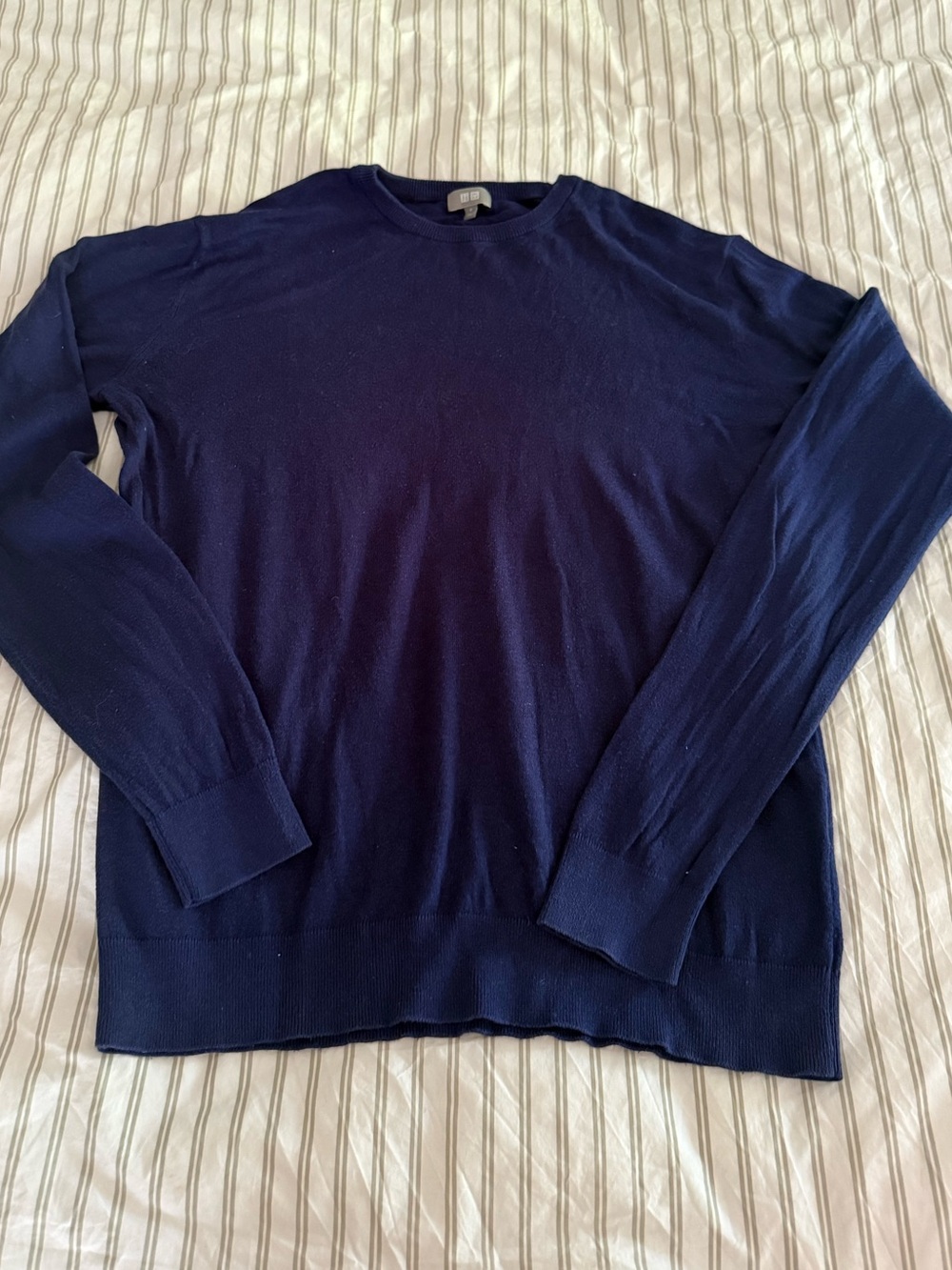 Uniqlo Men's Navy Crewneck Sweater